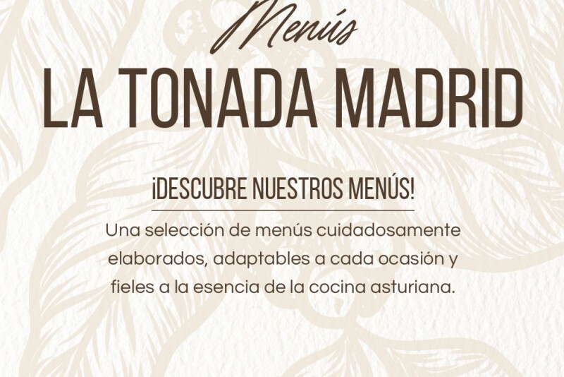 ¡Descubre los nuevos Menús de Grupo 2025 en La Tonada!